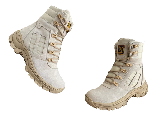 BOTA  REF. CNZ BLAN 100% CUERO Hombre o Dama